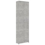 Vidaxl garde - robe de couloir gris bton 55x25x189 cm agglomr