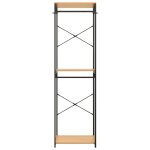 Vidaxl garde - robe noir et chne 60x40x213 cm mtal et agglomr