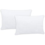 Vidaxl garnitures de coussin 2 pcs 50x30 cm blanc