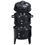Vidaxl gril barbecue au charbon 3 en 1 40x80 cm