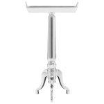 Vidaxl guéridon aluminium moulé 47x24x81 cm argenté Vidaxl guéridon aluminium moulé 47x24x81 cm argenté