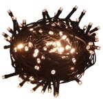 Vidaxl guirlande lumineuse avec 150 led blanc chaud 15 m pvc