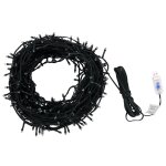 Vidaxl guirlande lumineuse 400 led bleu 40 m 8 effets lumineux
