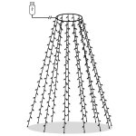 Vidaxl guirlande lumineuse d'arbre de nol 210 led blanc froid 210 cm