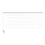 Vidaxl guirlande lumineuse  toiles led 500led blanc chaud 8fonctions
