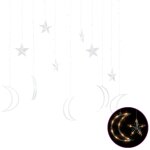 Vidaxl guirlande lumineuse toile et lune avec tlcommande 138 led