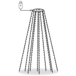 Vidaxl guirlande lumineuse filet d'arbre de nol 250 led bleu 250 cm