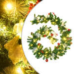 Vidaxl guirlande de nol avec lumires led vert 2, 7 m pvc