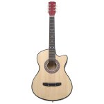 Vidaxl guitare acoustique pan coupé western avec 6 cordes 38 tilleul Vidaxl guitare acoustique pan coupé western avec 6 cordes 38 tilleul