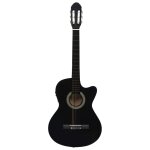 Vidaxl guitare acoustique pan coup western et galiseur 6 cordes noir
