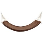 Vidaxl hamac avec barre 210x150 cm marron