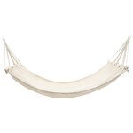 Vidaxl hamac couleur crme 210 cm x 150 cm
