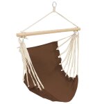 Vidaxl hamac pliable marron