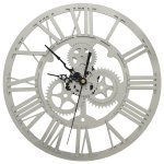 Vidaxl horloge murale argent 30 cm acrylique