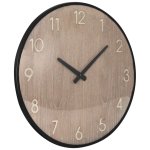 Vidaxl horloge murale marron 42 cm mdf et mtal