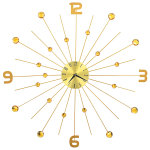 Vidaxl horloge murale mtal 70 cm dor