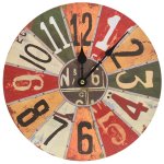 Vidaxl horloge murale multicolore 30 cm mdf Vidaxl horloge murale multicolore 30 cm mdf