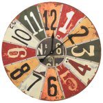 Vidaxl horloge murale multicolore 60 cm mdf Vidaxl horloge murale multicolore 60 cm mdf