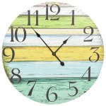 Vidaxl horloge murale multicolore 60 cm mdf Vidaxl horloge murale multicolore 60 cm mdf