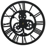 Vidaxl horloge murale noir 30 cm acrylique