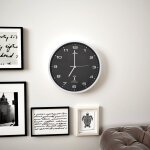 Vidaxl horloge murale radioguidée avec mouvement à quartz 31 cm noir Vidaxl horloge murale radioguidée avec mouvement à quartz 31 cm noir