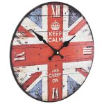 Vidaxl horloge murale vintage royaume - uni 30 cm Vidaxl horloge murale vintage royaume - uni 30 cm