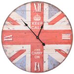 Vidaxl horloge murale vintage royaume - uni 60 cm Vidaxl horloge murale vintage royaume - uni 60 cm