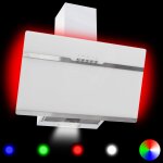 Vidaxl hotte avec led rvb 60 cm acier inoxydable et verre tremp