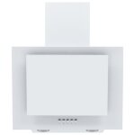 Vidaxl hotte murale 60 cm acier inoxydable et verre tremp blanc