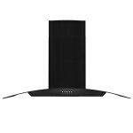 Vidaxl hotte murale acier inoxydable 756 m / h 90 cm noir