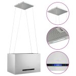 Vidaxl hotte suspendue  capteur tactile lcd 55 cm acier inoxydable