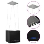 Vidaxl hotte suspendue  lcd tactile 37 cm acier enduit de poudre