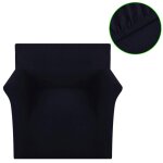 Vidaxl housse de canap en jersey de coton noir