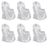 Vidaxl housses de chaise pour banquet de mariage 12 pcs blanc Vidaxl housses de chaise pour banquet de mariage 12 pcs blanc