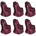 Vidaxl housses de chaise pour banquet de mariage 12 pcs bordeaux Vidaxl housses de chaise pour banquet de mariage 12 pcs bordeaux