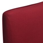 Vidaxl housses de chaise lastiques droites 6 pcs bordeaux