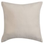 Vidaxl housse de coussin 4 pcs 40 x 40 cm polyester faux daim beige