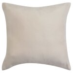 Vidaxl housse de coussin 4 pcs 50 x 50 cm polyester faux daim beige