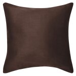 Vidaxl housse de coussin 4 pcs 50x50 cm polyester faux daim marron