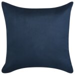 Vidaxl housse de coussin 4 pcs 50x50cm polyester faux daim bleu marine Vidaxl housse de coussin 4 pcs 50x50cm polyester faux daim bleu marine