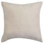 Vidaxl housse de coussin 4 pcs 80 x 80 cm polyester faux daim beige