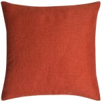 Vidaxl housses de coussin 4 pcs aspect de lin terre - cuite 80x80 cm