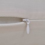 Vidaxl housses de coussin 4 pcs coton beige 80x80 cm