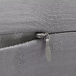 Vidaxl housses de coussin 4 pcs coton gris 40x40 cm
