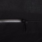 Vidaxl housses de coussin 4 pcs coton noir 80x80 cm