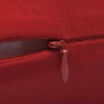 Vidaxl housses de coussin 4 pcs coton rouge 40x40 cm