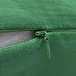 Vidaxl housses de coussin 4 pcs coton vert 50x50 cm
