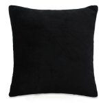 Vidaxl housses de coussin 4 pcs tissu 50x50 cm noir