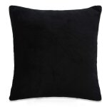 Vidaxl housses de coussin 4 pcs tissu 80x80 cm noir