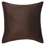 Vidaxl housse de coussin 4 pices 40x40 cm polyester faux daim marron